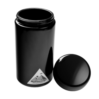 uv glass jar - smell proof jars - MyPharmJar 500ml stash curing jar