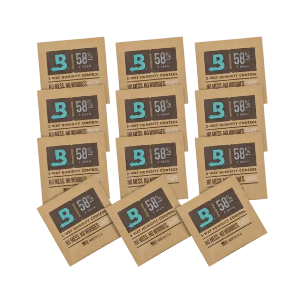 Boveda 58% Packs 4 gram 2-Way Humidity Control packs (12 Pack)